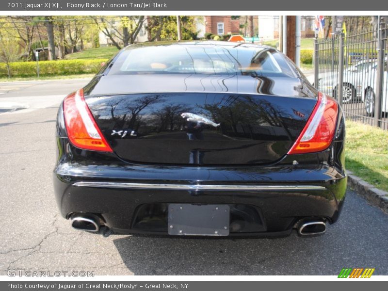 Ebony Black / London Tan/Jet Black 2011 Jaguar XJ XJL