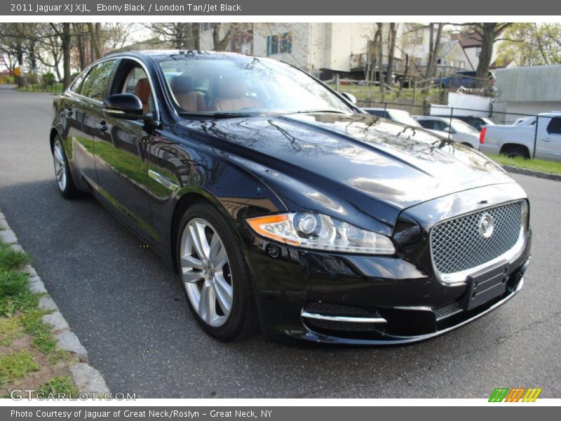Ebony Black / London Tan/Jet Black 2011 Jaguar XJ XJL
