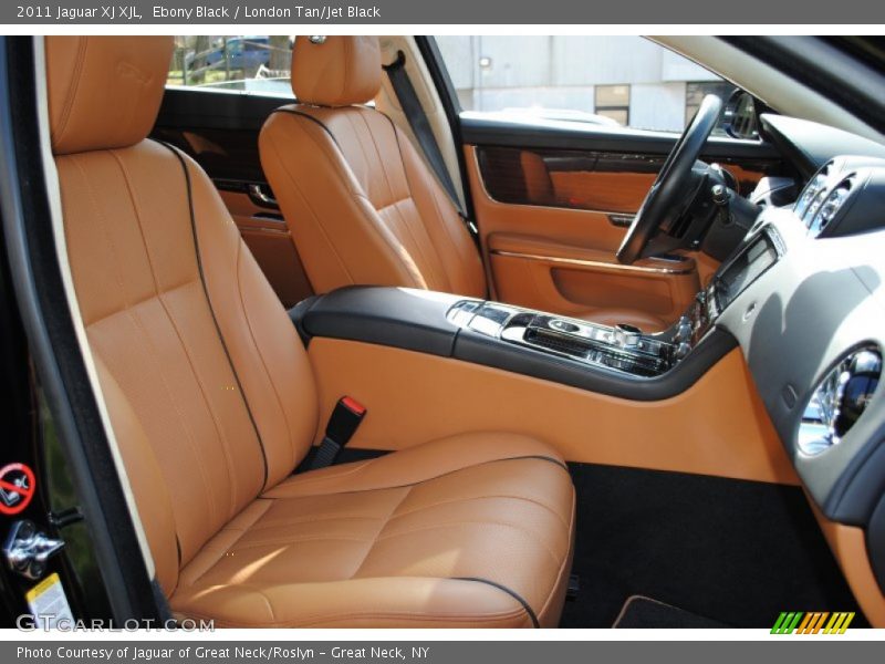 Ebony Black / London Tan/Jet Black 2011 Jaguar XJ XJL