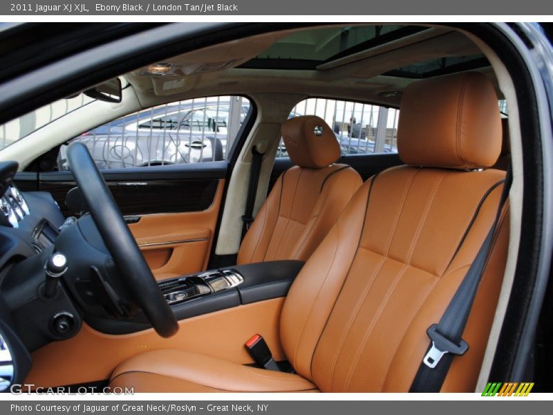 Ebony Black / London Tan/Jet Black 2011 Jaguar XJ XJL