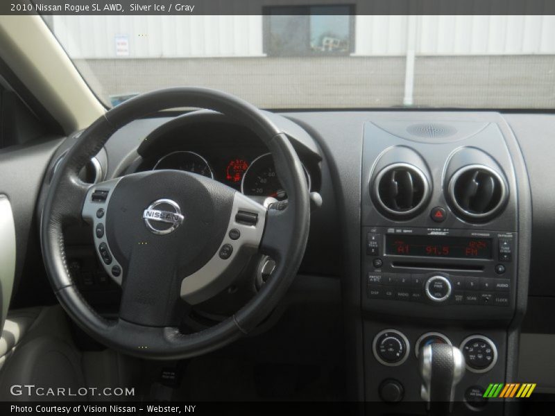 Silver Ice / Gray 2010 Nissan Rogue SL AWD