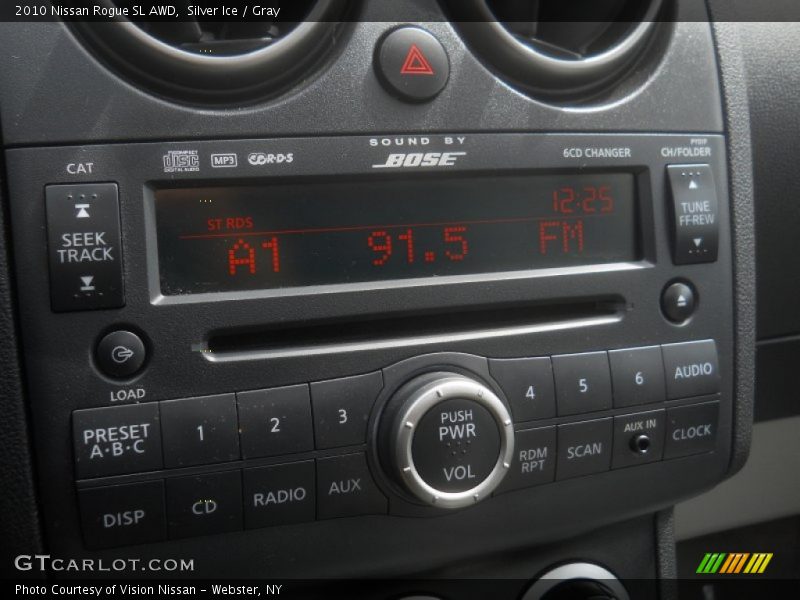 Silver Ice / Gray 2010 Nissan Rogue SL AWD