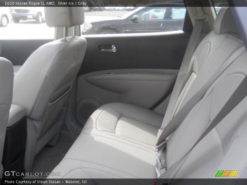 Silver Ice / Gray 2010 Nissan Rogue SL AWD