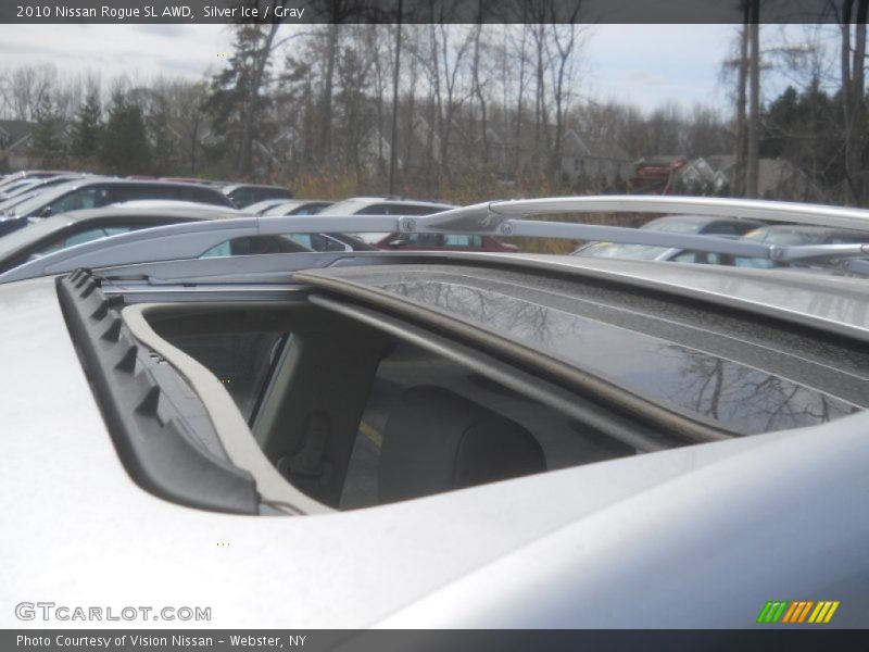 Silver Ice / Gray 2010 Nissan Rogue SL AWD