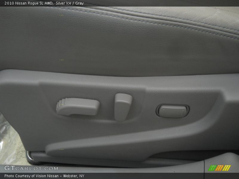 Silver Ice / Gray 2010 Nissan Rogue SL AWD