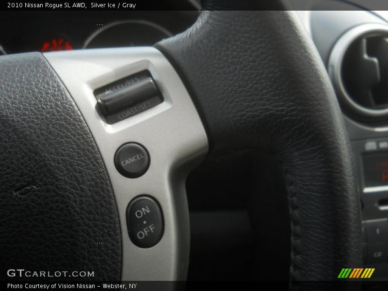 Silver Ice / Gray 2010 Nissan Rogue SL AWD