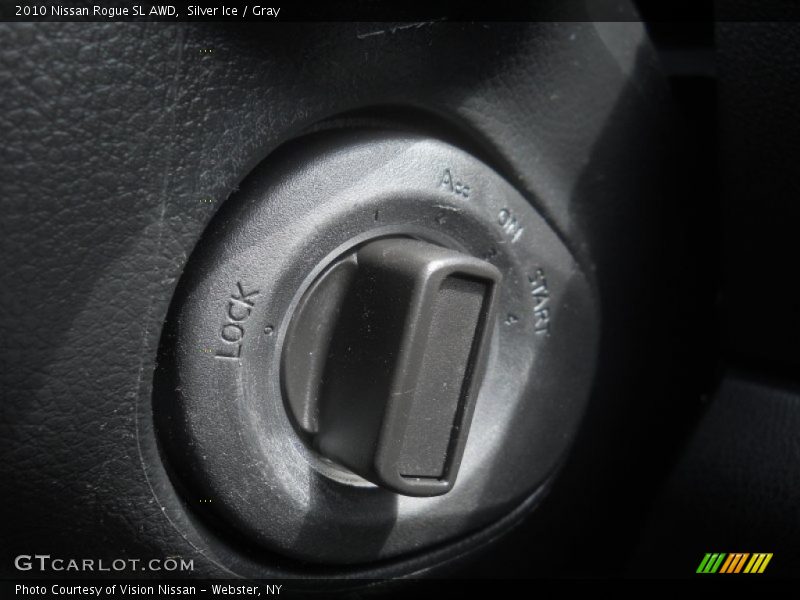 Silver Ice / Gray 2010 Nissan Rogue SL AWD
