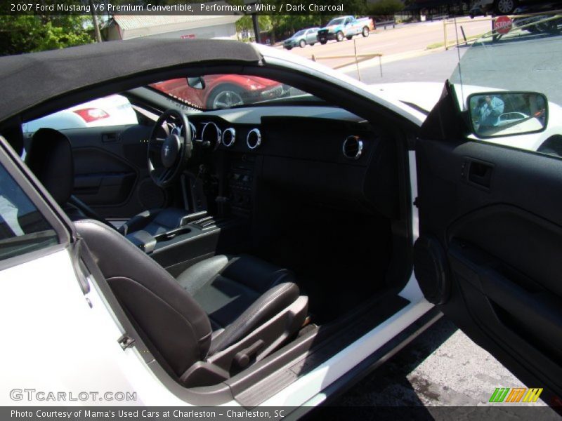 Performance White / Dark Charcoal 2007 Ford Mustang V6 Premium Convertible