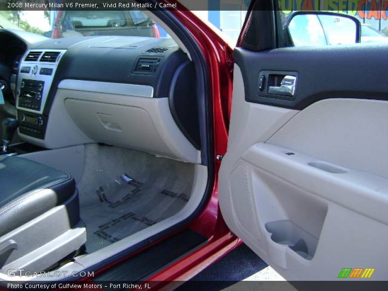 Vivid Red Metallic / Camel 2008 Mercury Milan V6 Premier