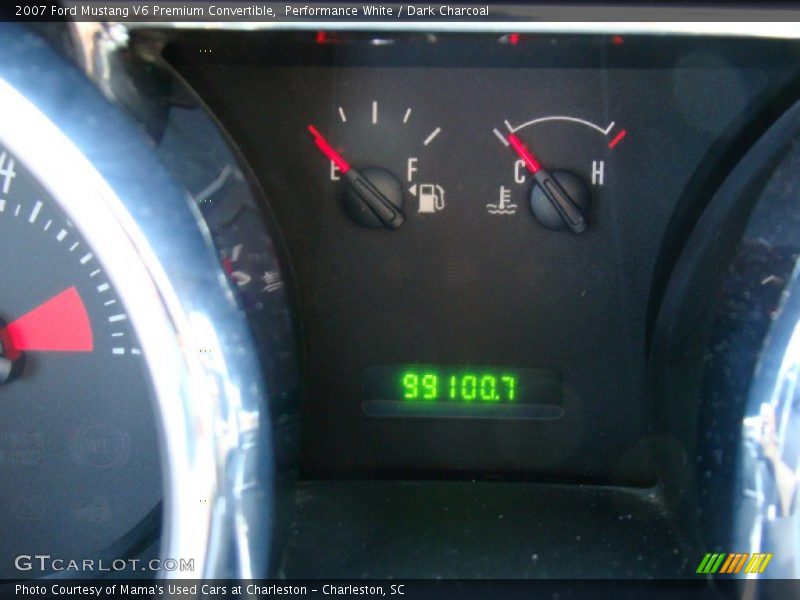 Performance White / Dark Charcoal 2007 Ford Mustang V6 Premium Convertible