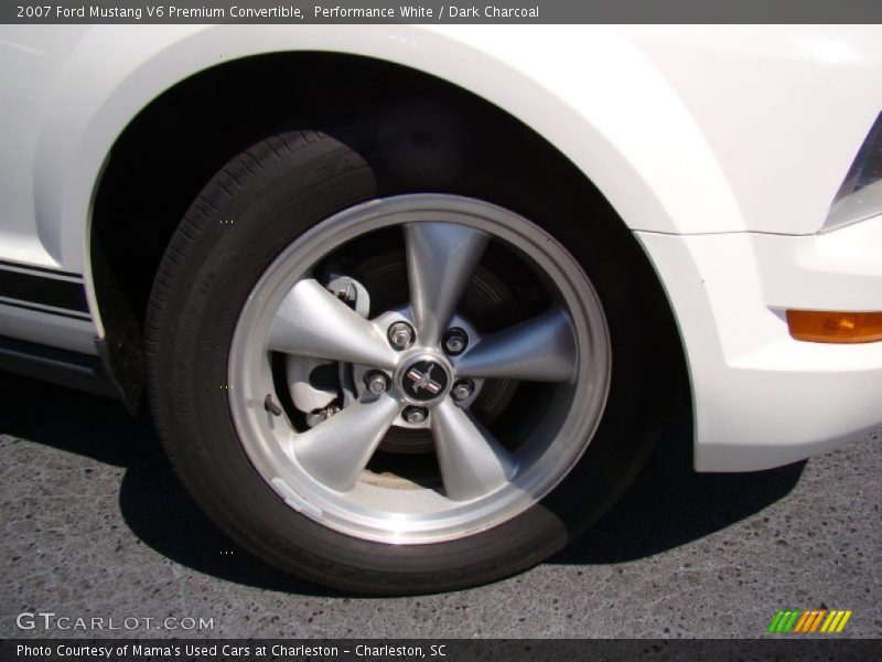 Performance White / Dark Charcoal 2007 Ford Mustang V6 Premium Convertible