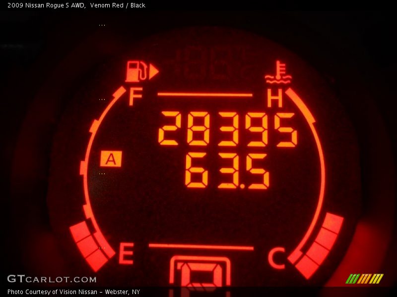 Venom Red / Black 2009 Nissan Rogue S AWD