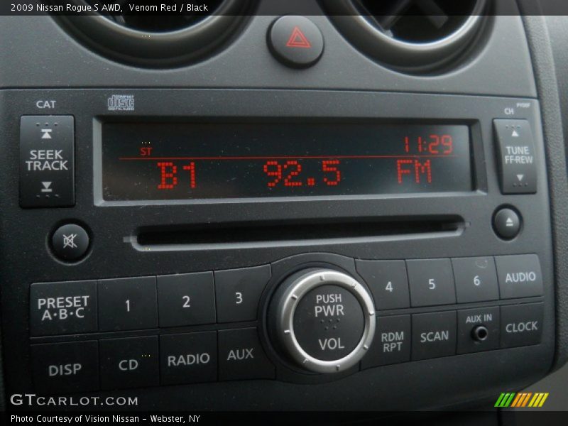 Venom Red / Black 2009 Nissan Rogue S AWD