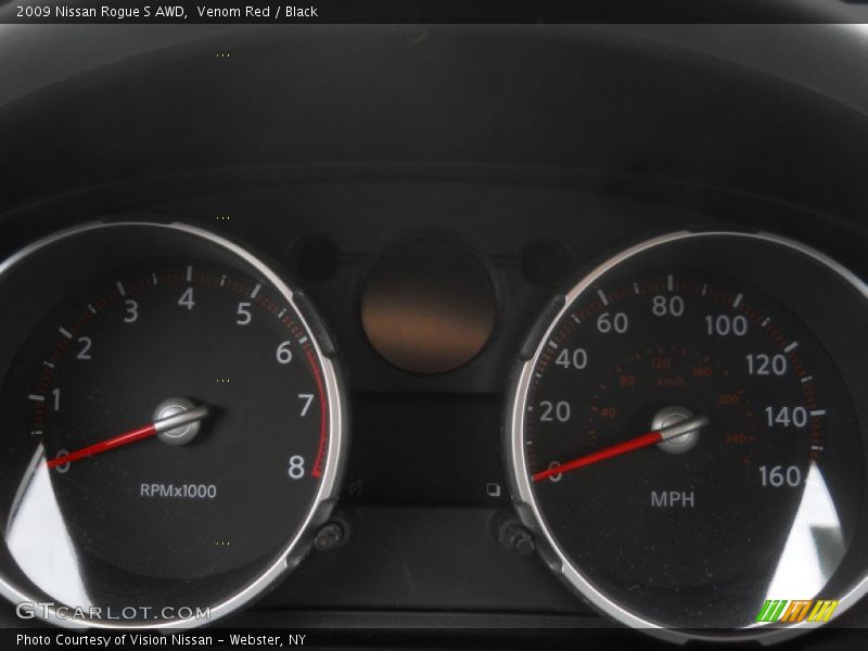 Venom Red / Black 2009 Nissan Rogue S AWD