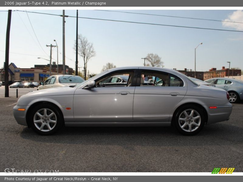 Platinum Metallic / Champagne 2006 Jaguar S-Type 4.2