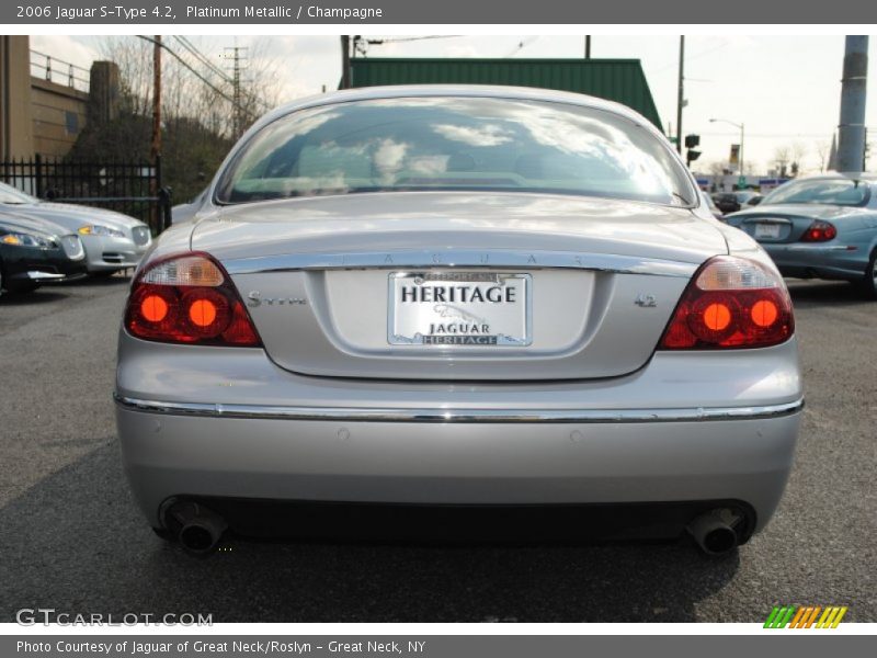 Platinum Metallic / Champagne 2006 Jaguar S-Type 4.2