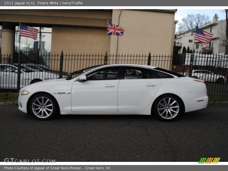 Polaris White / Ivory/Truffle 2011 Jaguar XJ XJ