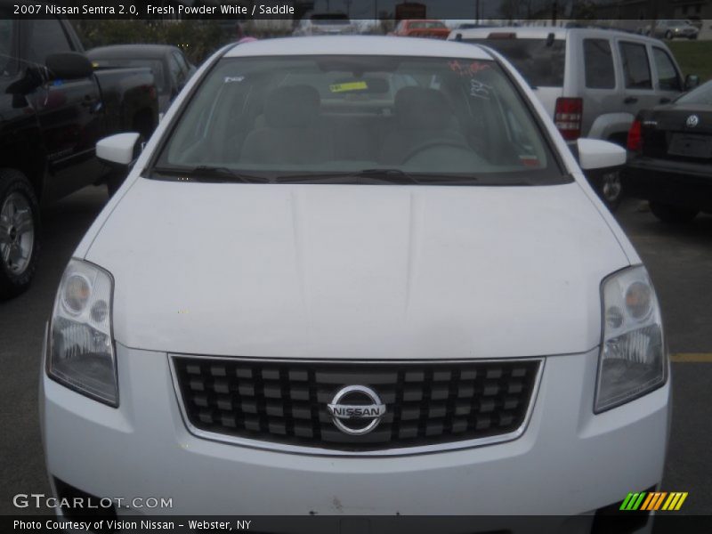 Fresh Powder White / Saddle 2007 Nissan Sentra 2.0