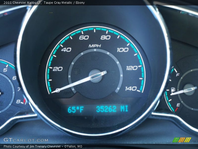 Taupe Gray Metallic / Ebony 2011 Chevrolet Malibu LT