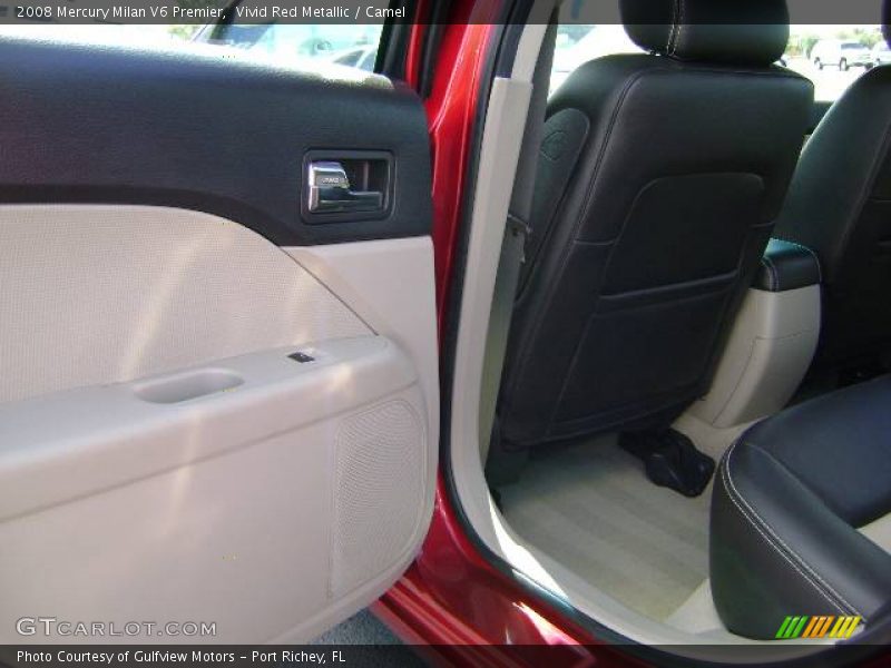 Vivid Red Metallic / Camel 2008 Mercury Milan V6 Premier
