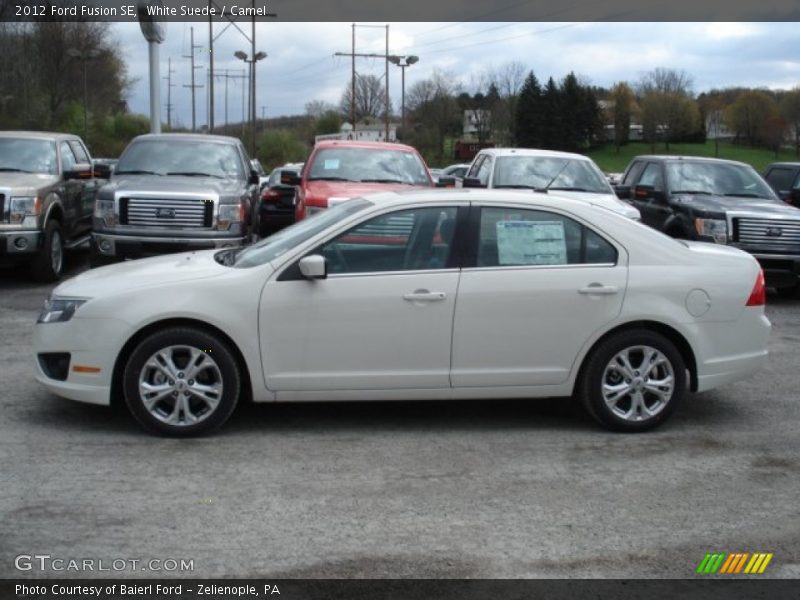 White Suede / Camel 2012 Ford Fusion SE