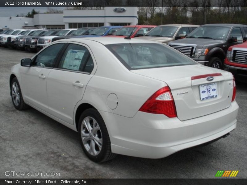 White Suede / Camel 2012 Ford Fusion SE