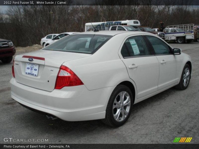 White Suede / Camel 2012 Ford Fusion SE