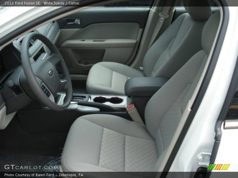 White Suede / Camel 2012 Ford Fusion SE