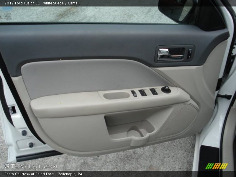 White Suede / Camel 2012 Ford Fusion SE