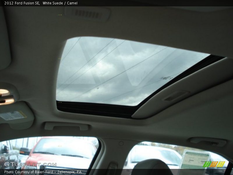 White Suede / Camel 2012 Ford Fusion SE