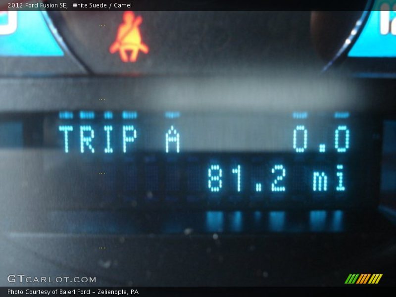 White Suede / Camel 2012 Ford Fusion SE