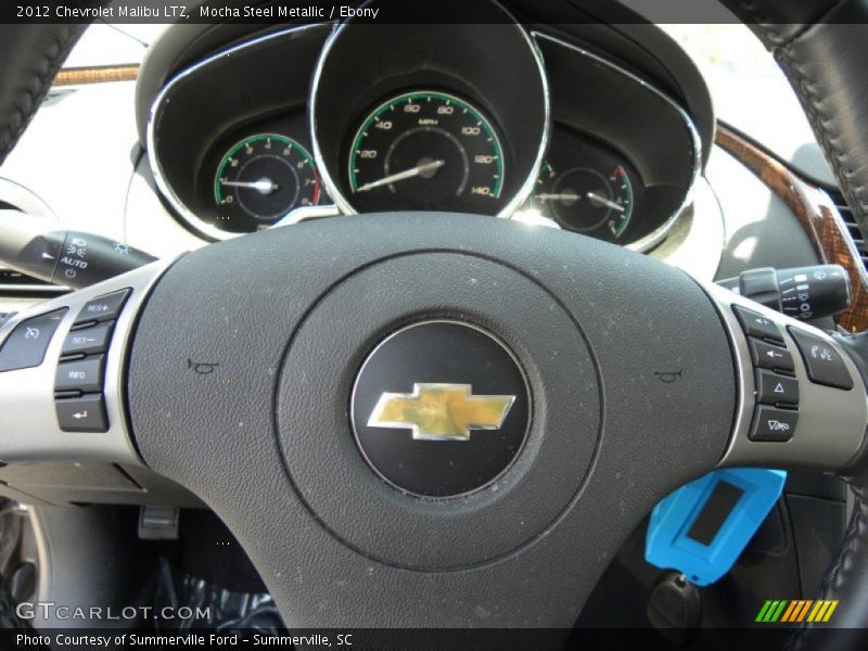 Mocha Steel Metallic / Ebony 2012 Chevrolet Malibu LTZ