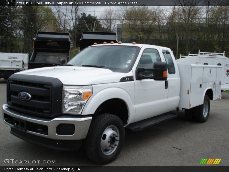 Oxford White / Steel 2012 Ford F350 Super Duty XL SuperCab 4x4 Commercial
