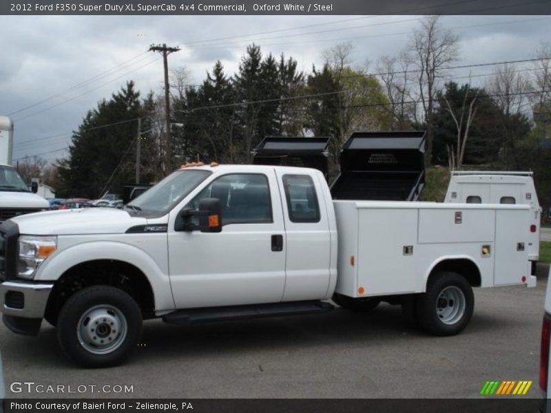 Oxford White / Steel 2012 Ford F350 Super Duty XL SuperCab 4x4 Commercial