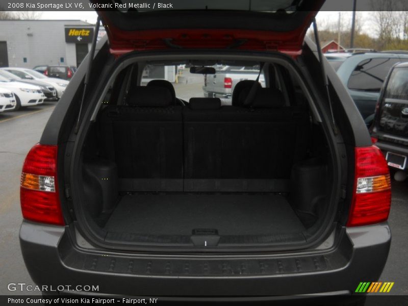 Volcanic Red Metallic / Black 2008 Kia Sportage LX V6