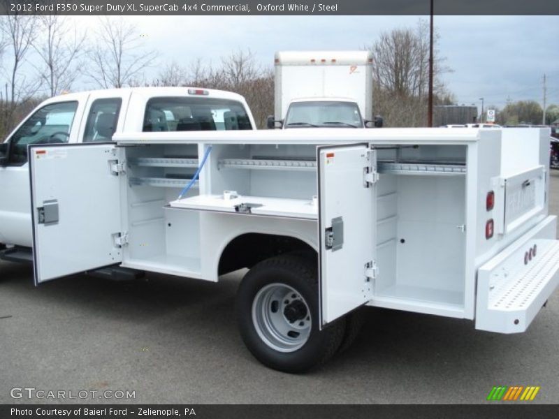 Oxford White / Steel 2012 Ford F350 Super Duty XL SuperCab 4x4 Commercial