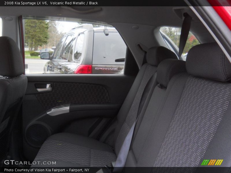 Volcanic Red Metallic / Black 2008 Kia Sportage LX V6