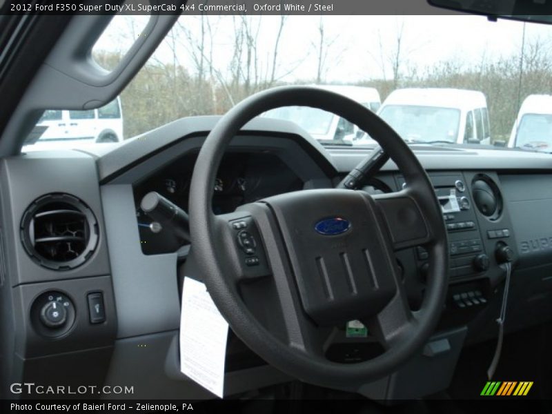 Oxford White / Steel 2012 Ford F350 Super Duty XL SuperCab 4x4 Commercial