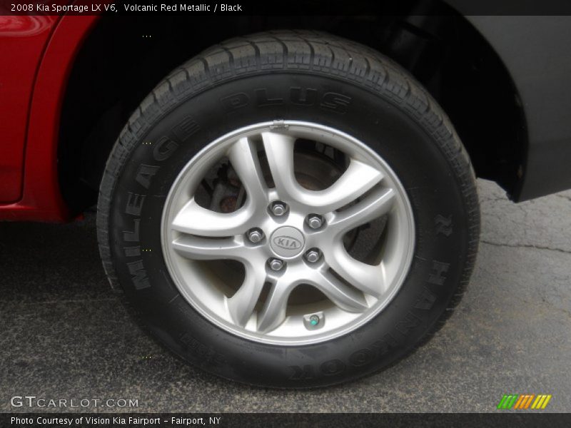 Volcanic Red Metallic / Black 2008 Kia Sportage LX V6