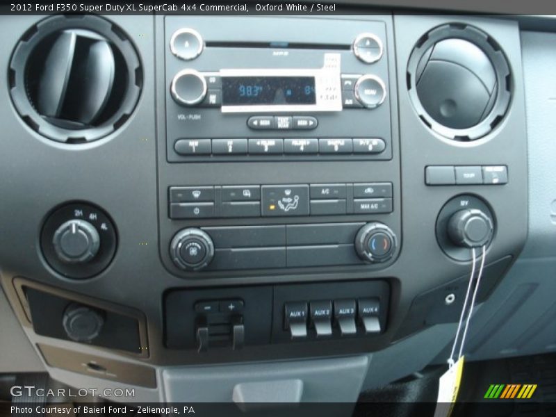 Controls of 2012 F350 Super Duty XL SuperCab 4x4 Commercial