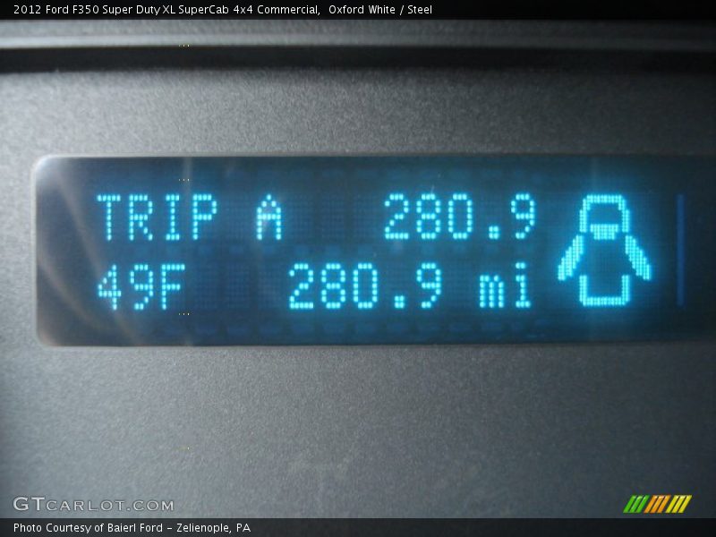 Oxford White / Steel 2012 Ford F350 Super Duty XL SuperCab 4x4 Commercial