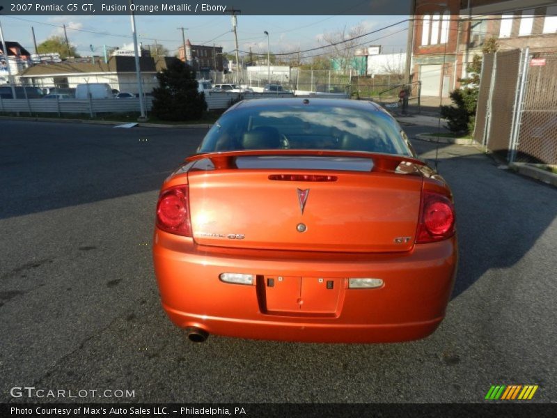 Fusion Orange Metallic / Ebony 2007 Pontiac G5 GT