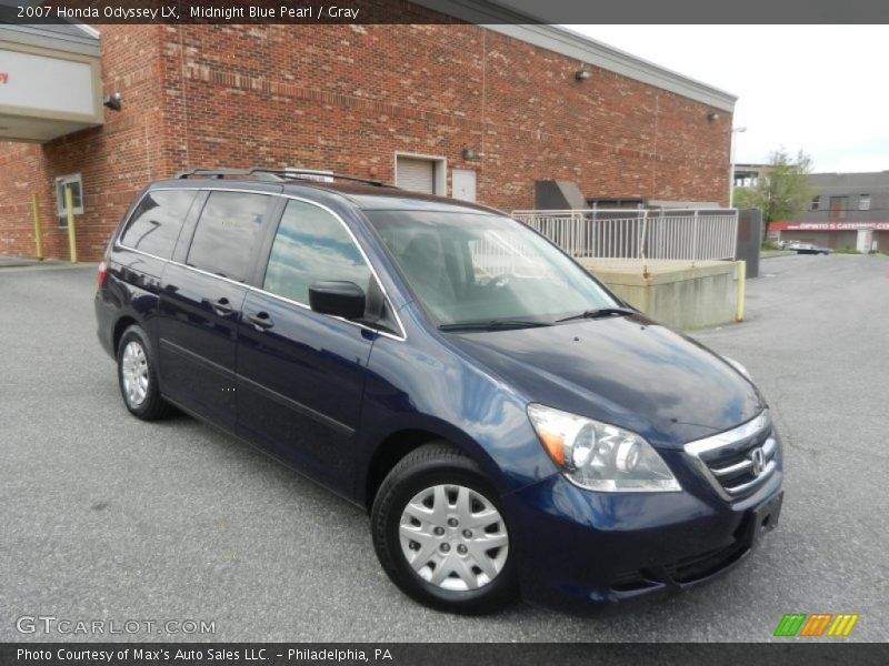 Midnight Blue Pearl / Gray 2007 Honda Odyssey LX