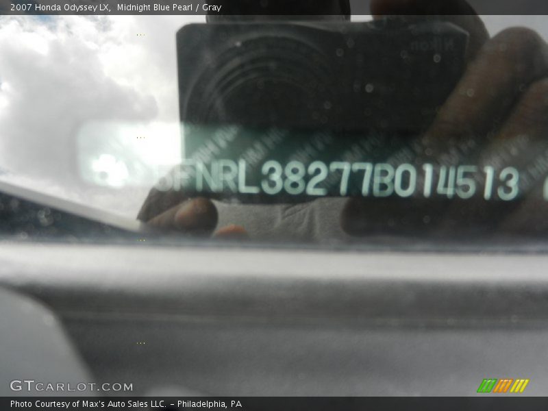 Midnight Blue Pearl / Gray 2007 Honda Odyssey LX