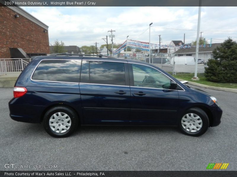 Midnight Blue Pearl / Gray 2007 Honda Odyssey LX