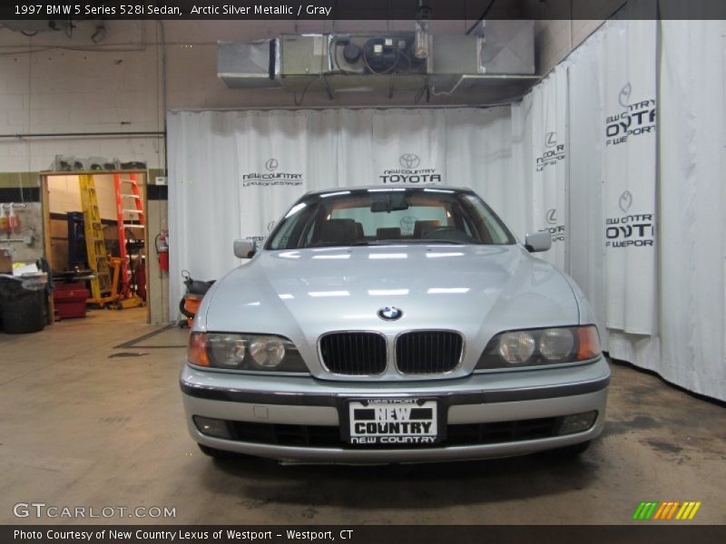 Arctic Silver Metallic / Gray 1997 BMW 5 Series 528i Sedan