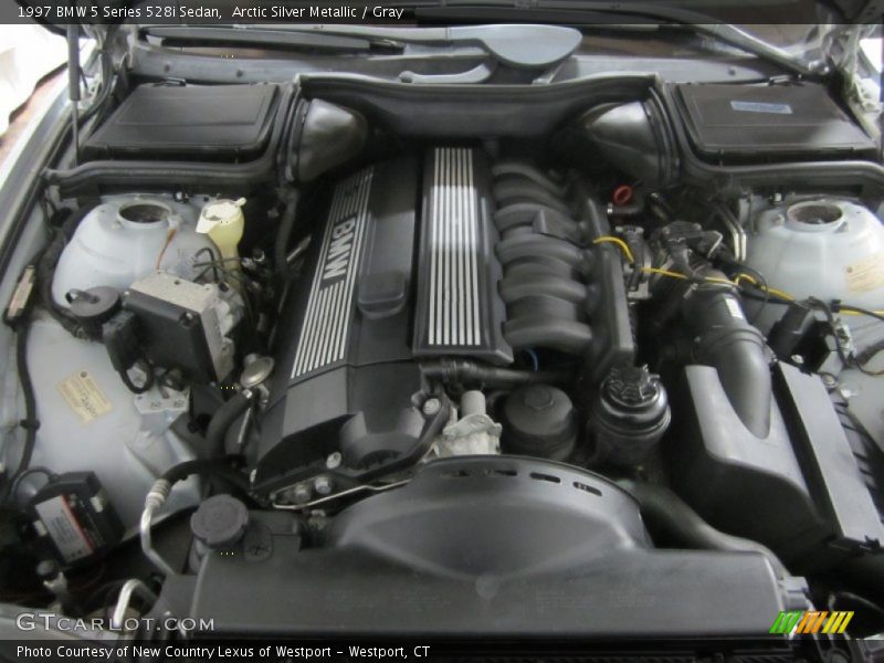 Arctic Silver Metallic / Gray 1997 BMW 5 Series 528i Sedan