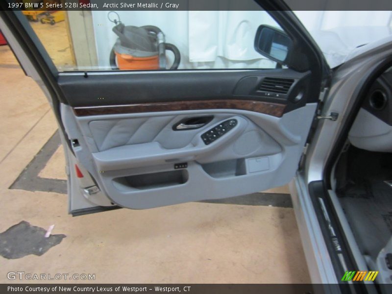 Arctic Silver Metallic / Gray 1997 BMW 5 Series 528i Sedan