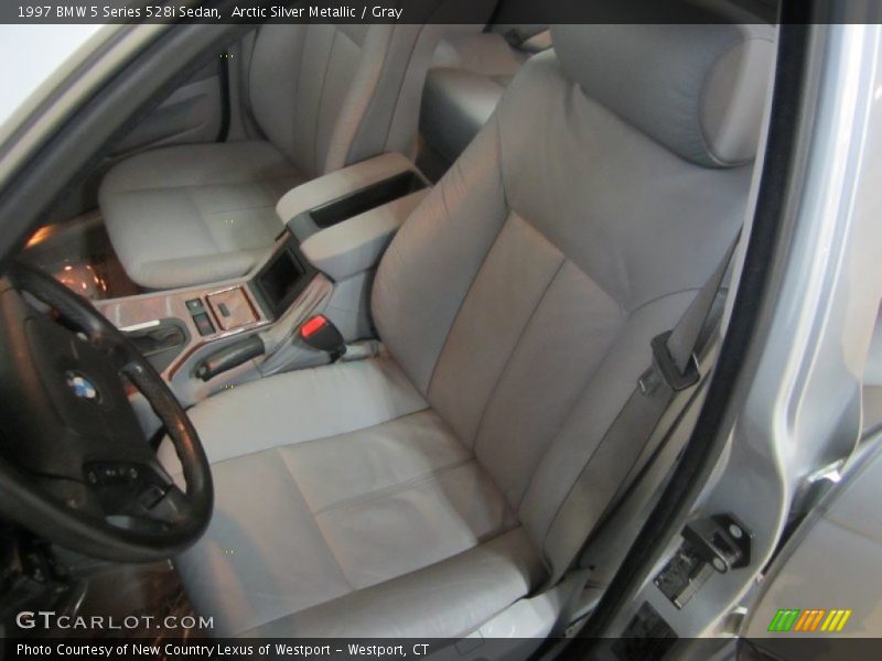 Arctic Silver Metallic / Gray 1997 BMW 5 Series 528i Sedan