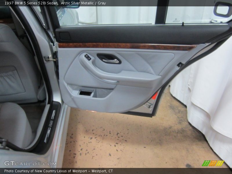 Arctic Silver Metallic / Gray 1997 BMW 5 Series 528i Sedan